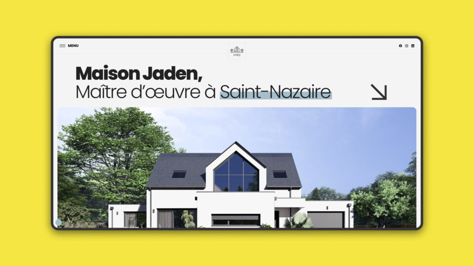 Site Maison Jaden — page d'accueil