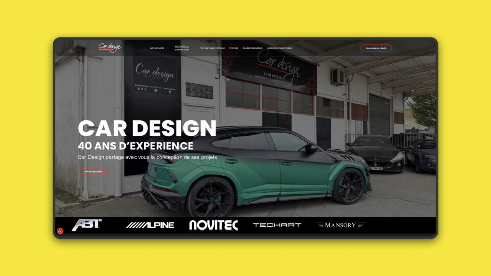 Site Car Design France — page d'accueil