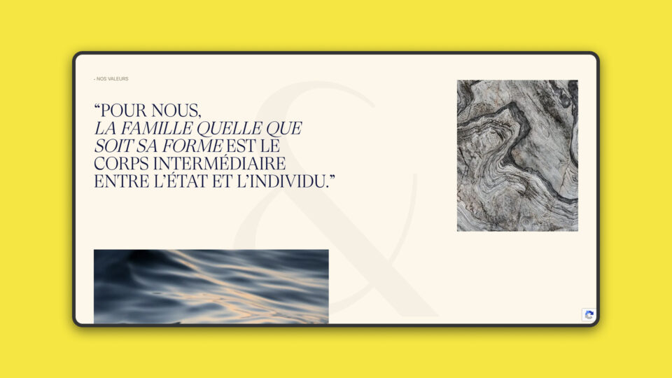 Site CM&A Associés — page intérieure