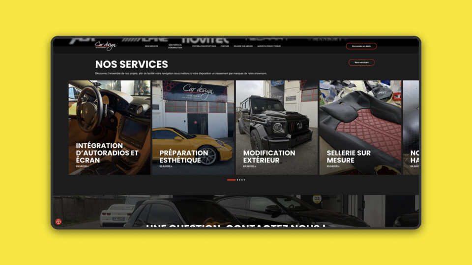 Site Car Design France — page intérieure