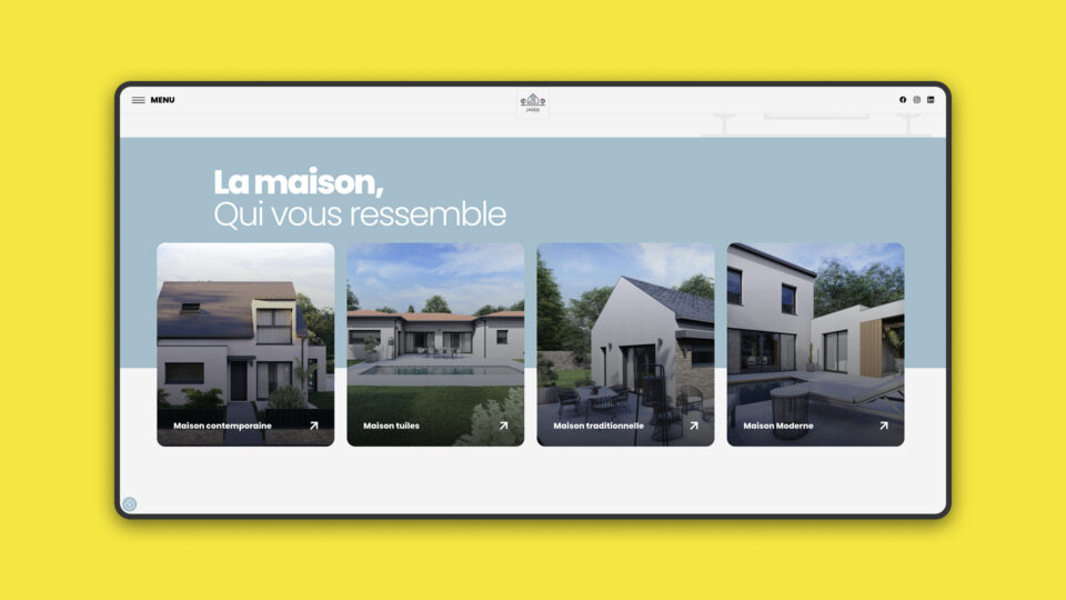 Site Maison Jaden — page intérieure