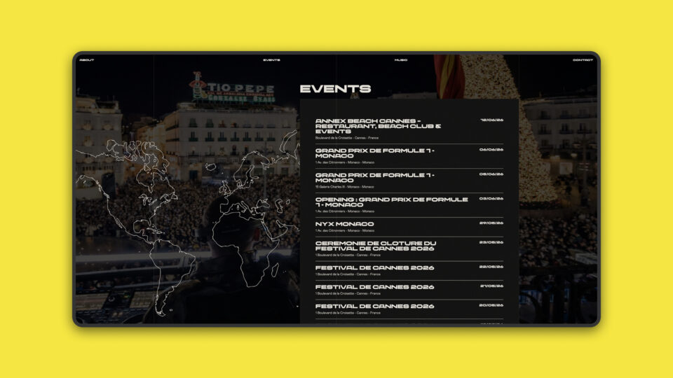 Site Vanetty Music — parcours de conversion