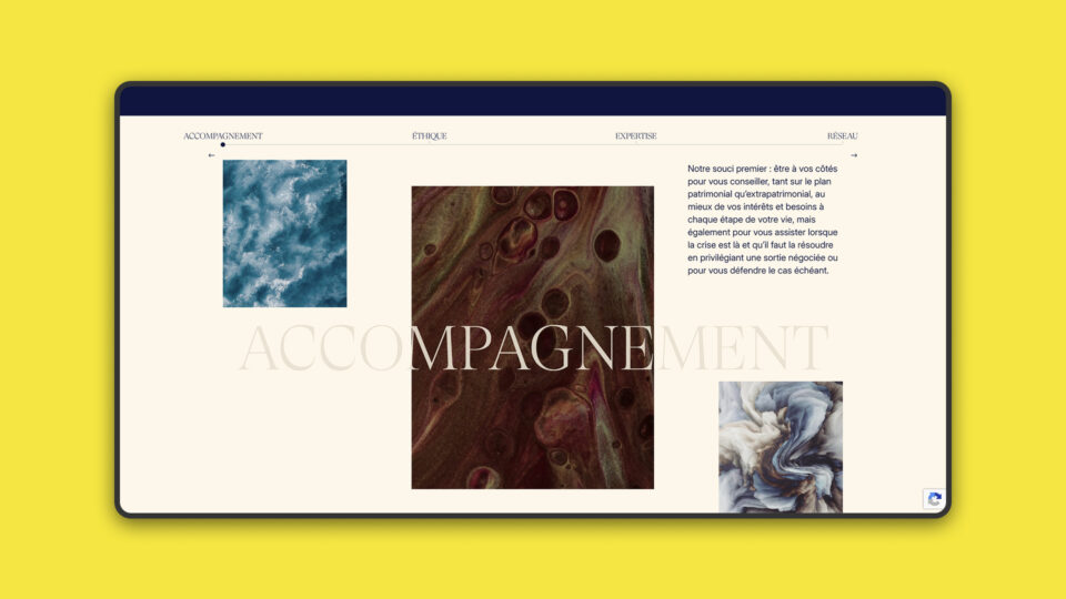 Site CM&A Associés — version mobile