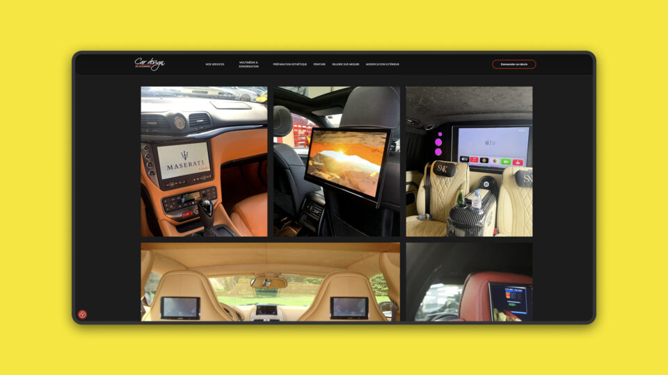Site Car Design France — parcours de conversion