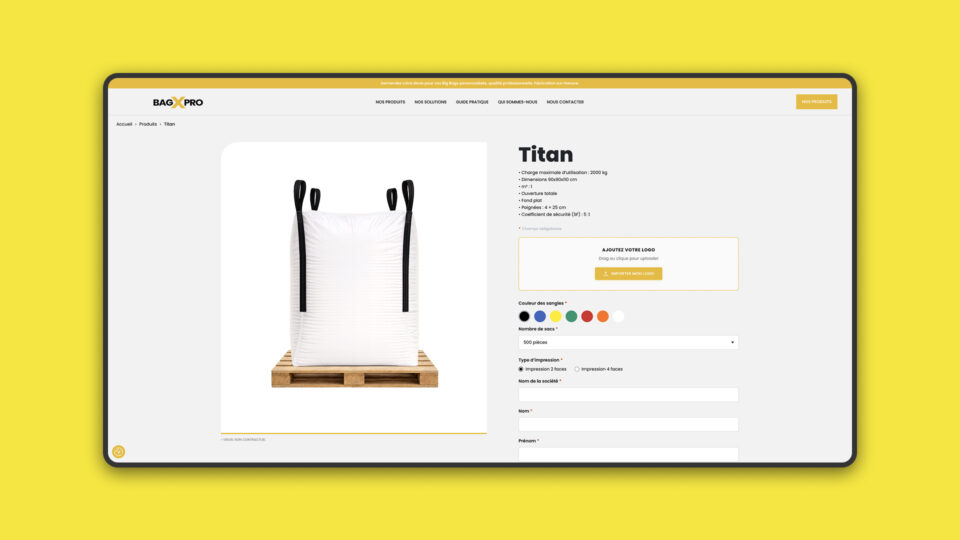 Site Bag X Pro — version mobile