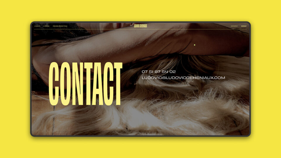 Site Ludovic Géhéniaux — version mobile