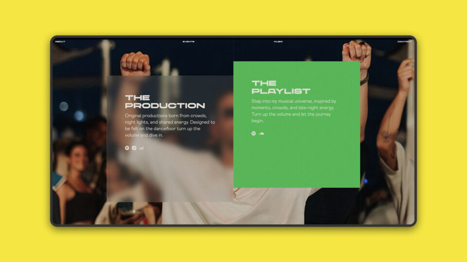 Site Vanetty Music — version mobile