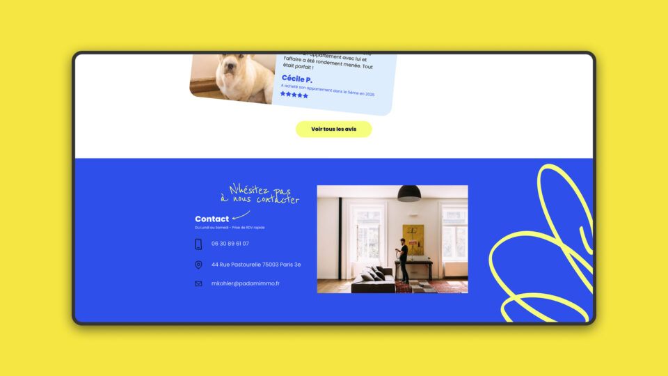 Site Padam Immo — version mobile